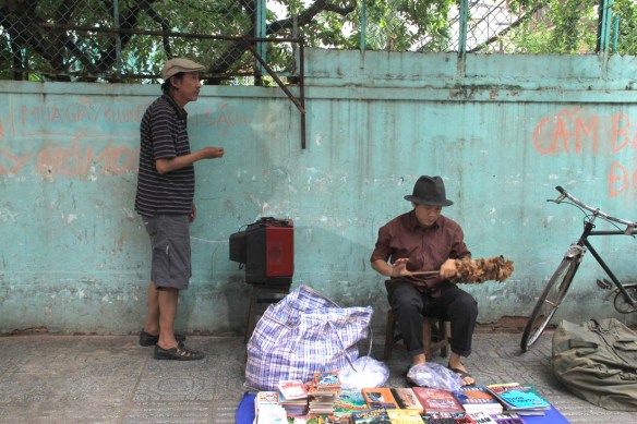 A scene from the film Bookseller and Shoe Seller - Photo from ViFF website.