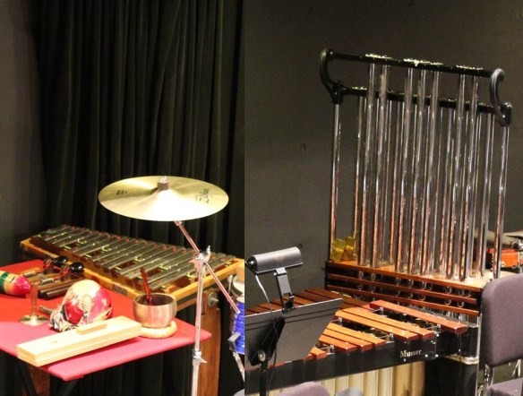 Glockenspiel and tubular bells.