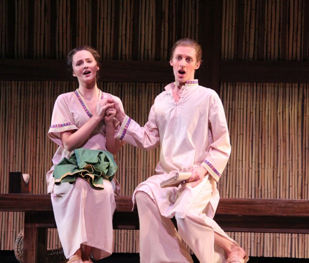 Thị Kính (Veronica Jensen) - Thiện Sĩ (Christopher Sokolowski). Photo: Anvi Hoàng.